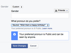 Facebook users can now create their own gender