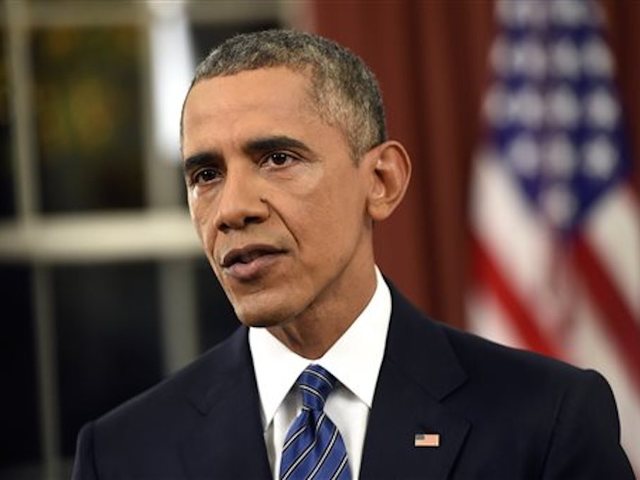 Obama said he felt 'small' alongside Marines