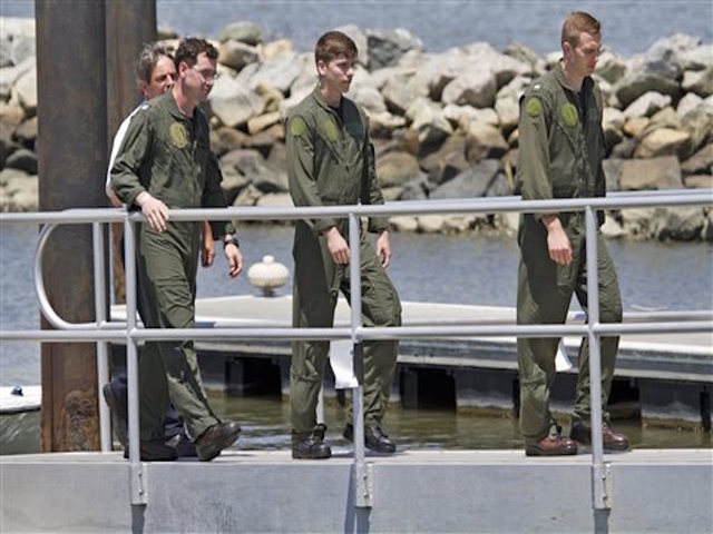 Navy helicopter crashes, 3 rescued by civilian boater