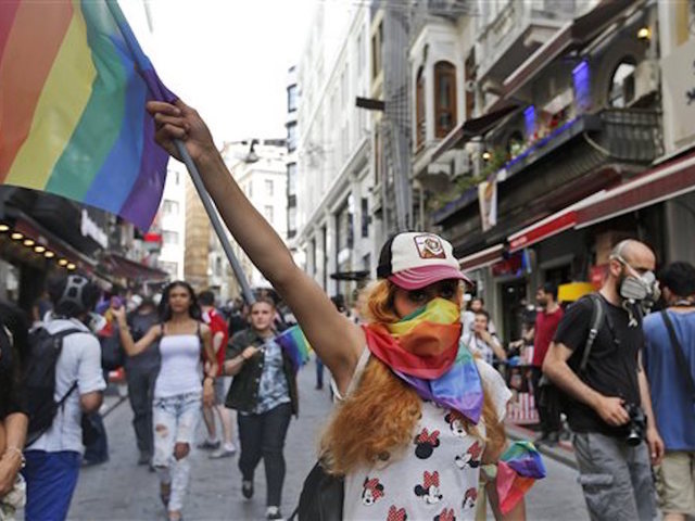 Gay activists show up for pride parade in Turkey after authorities ban rally