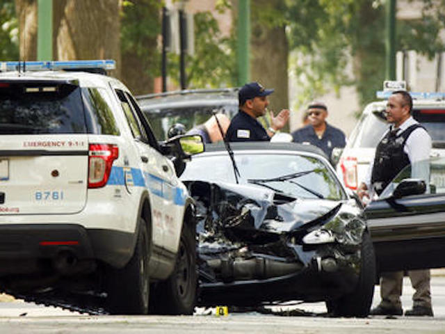 Videos show Chicago officers firing at stolen car