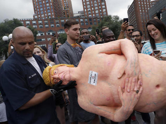 Naked Donald Trump statues pop up in US cities