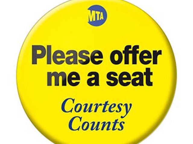 Baby on Board badge not just for cars in New York