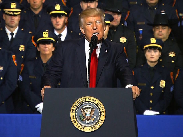 Police split on Trump law-and-order speech
