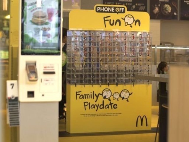 McDonald's offers to lock up your smartphone for more family time