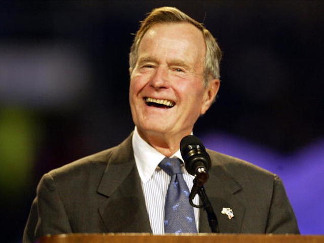Former President George H.W. Bush is alert and talking, but remains in intensive care