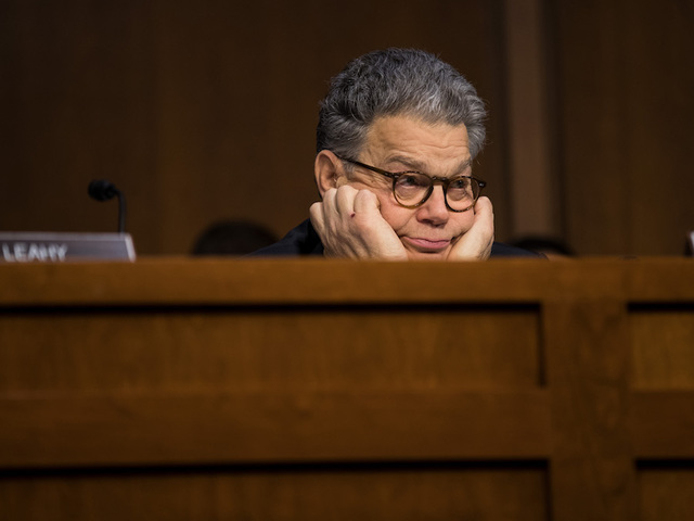 Trump blasts Franken, but stays silent on Moore