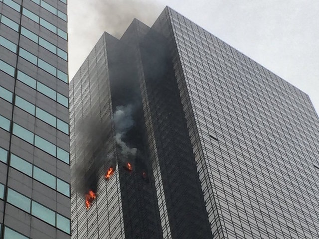 Fire at Trump Tower leaves man dead and 6 firefighters injured