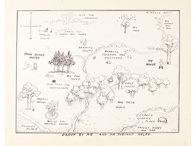 Winnie-the-Pooh original map illustration sells for record $570,000