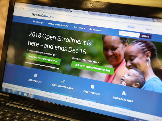 Affordable Care Act home screen